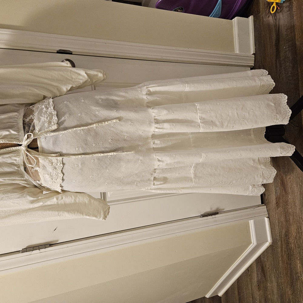 VTG White Maxi Skirt by Marc Baxis Size L